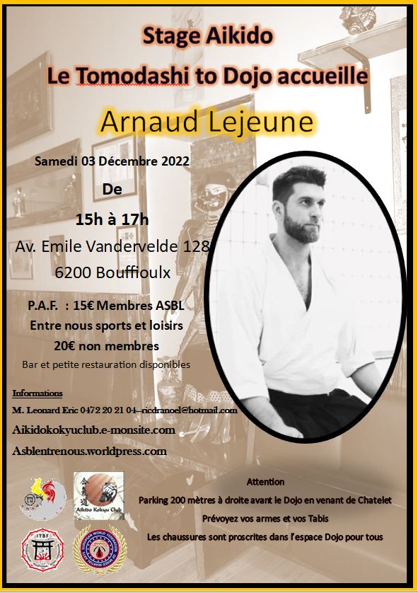 Stage Aikido avec Arnaud Lejeune