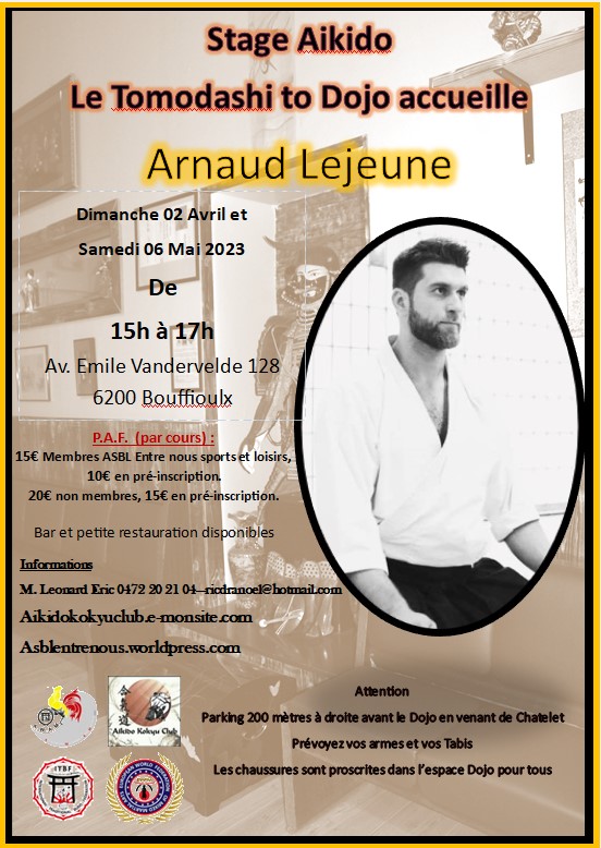 Stage Aikido école Kinshinkaï avec Arnaud Lejeune